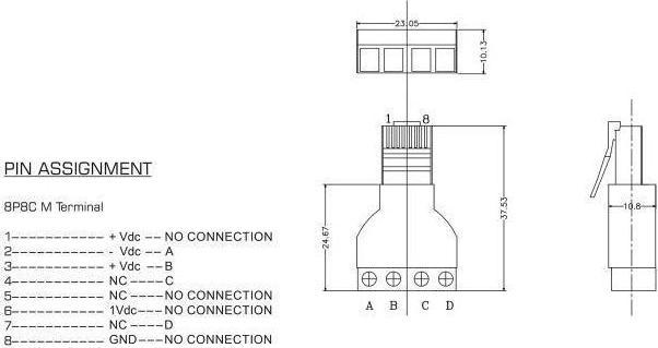 Nutritional values and ingredients Delock RJ45 plug to terminal block adapter 4 pin