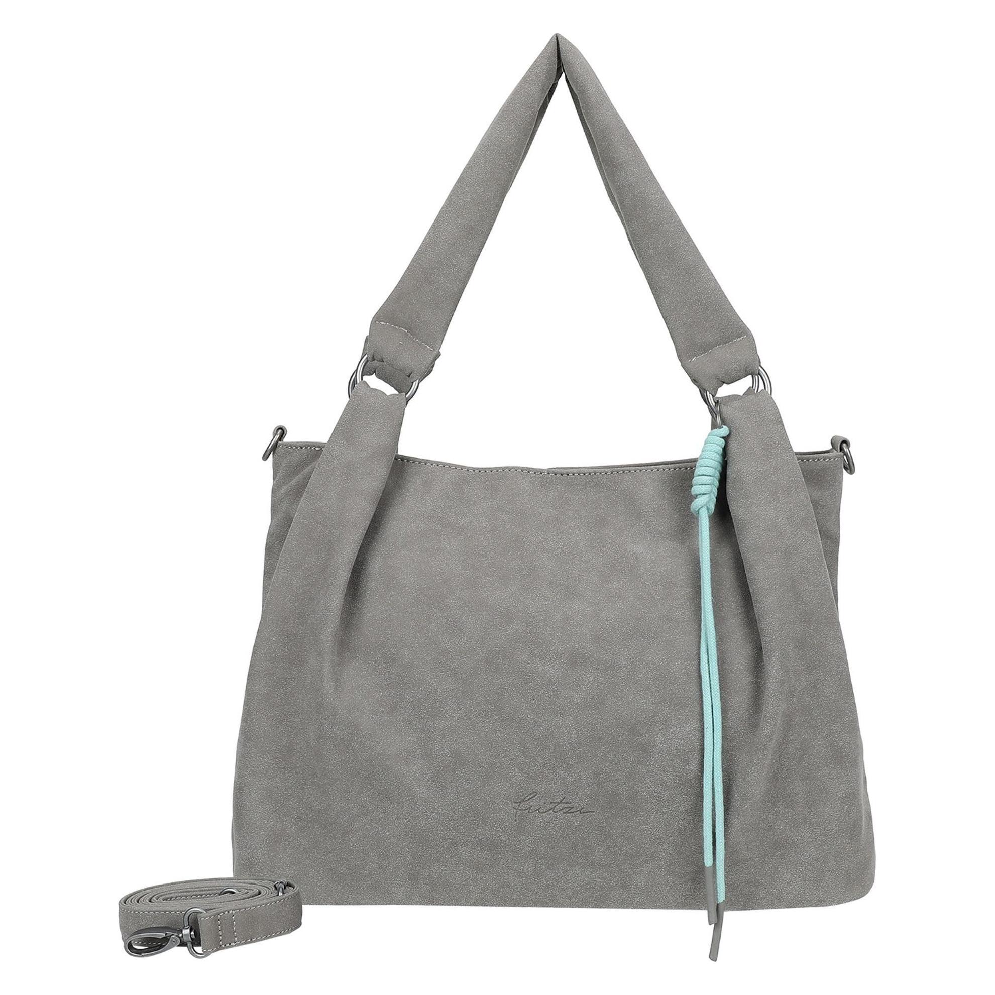Fritzi Aus Preußen, Damen, Tasche, Sue03 Suede Jacky Shoulder Bag, Grau, (20 l)