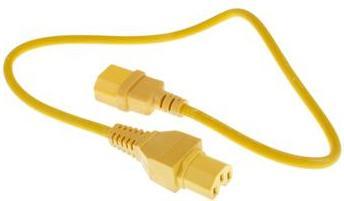 Productafbeelding ACT Netsnoer C14 - C15 geel 0,6 m (0.60 m)