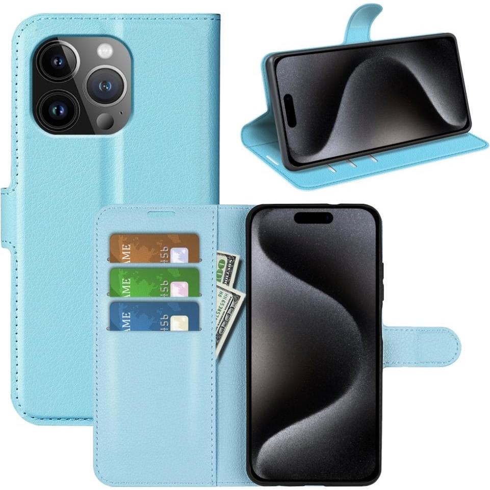 Screenguard Apple iPhone 15 Pro Max Leather Guard Lederhülle (Apple iPhone 15 Pro Max), Smartphone Hülle, Blau