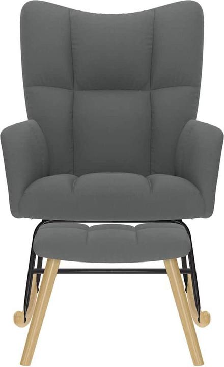 Actual product image vidaXL Schaukelstuhl mit Fusshocker