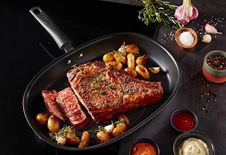 Produktbild Tefal Emotion Fischpfanne E30212 (32 cm, Bratpfanne, Aluminium, Edelstahl)