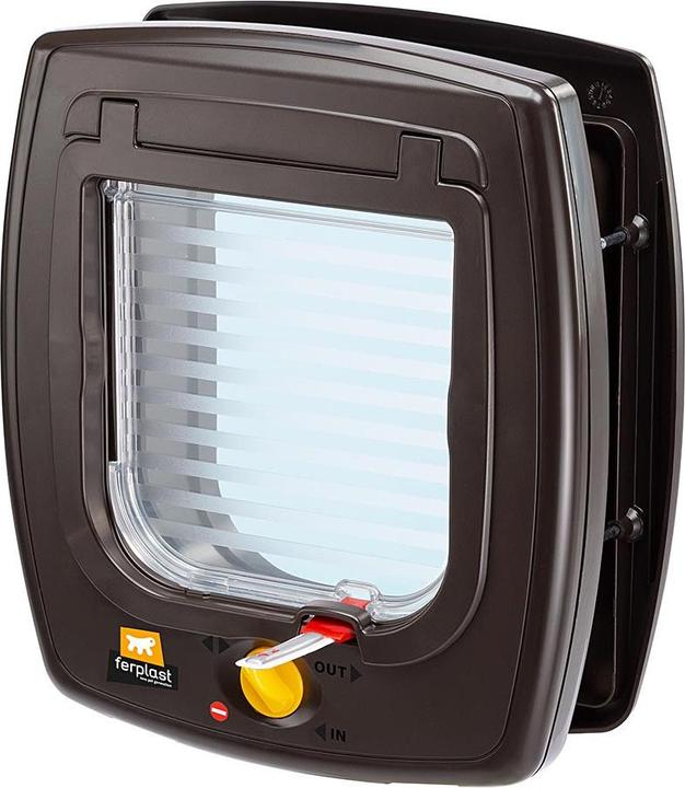 Productafbeelding Ferplast Swing 7 - Deur met magnetische sluiting voor kleine honden en katten bruin (Magnetisch kattenluik)