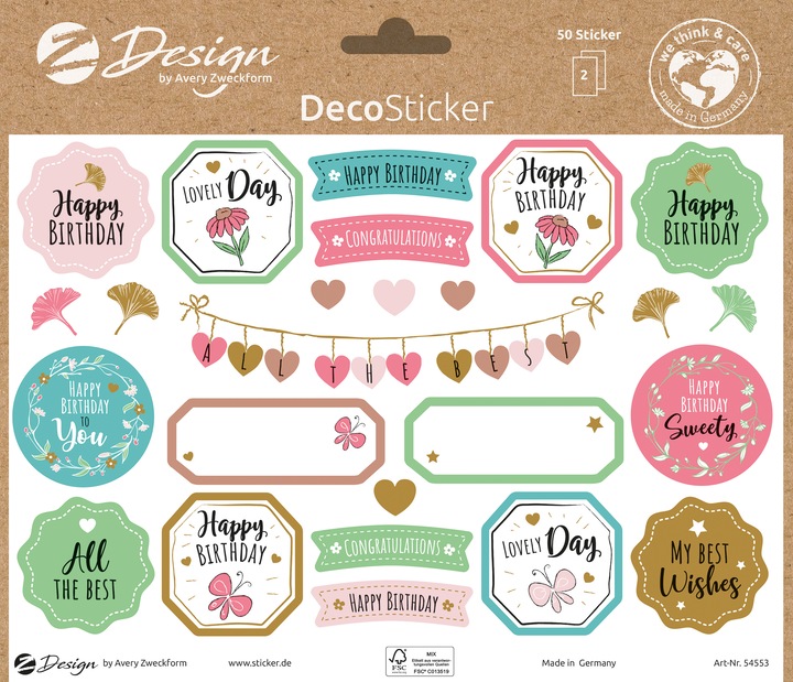 Produktbild Avery Deko Sticker