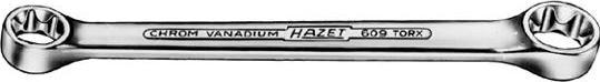 Produktbild HAZET Doppel-Ringschlüssel TORX 609-E10XE12 ∙ Aussen TORX Profil ∙ E10, E12