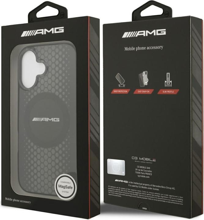 Produktbild Mercedes Case AMG Double Layer Transparent Graphics MagSafe for iPhone 17 black (Apple iPhone 17)