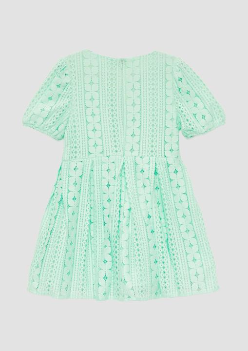Actual product image S.Oliver Kleid Kurzes Kleid aus Spitze mit elastischen Bündchen an den Ärmeln (128)