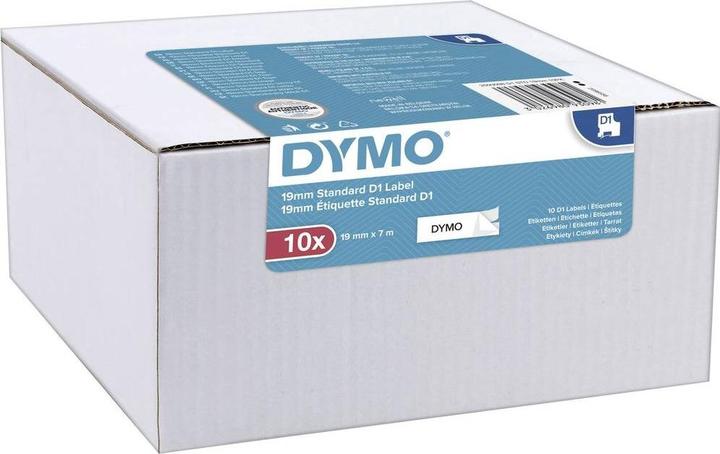 Produktbild Dymo 1x10 D1 Schriftband 19mmx7m auf (1.90 cm, Weiss)