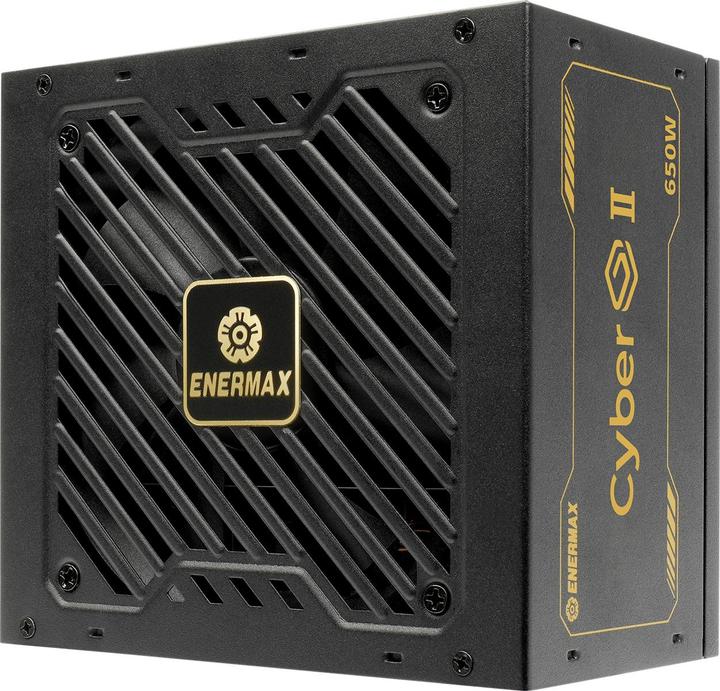 Immagine prodotto Enermax Power Supply 650W CyberG II 80+ Gold Black non-mod (650 W)