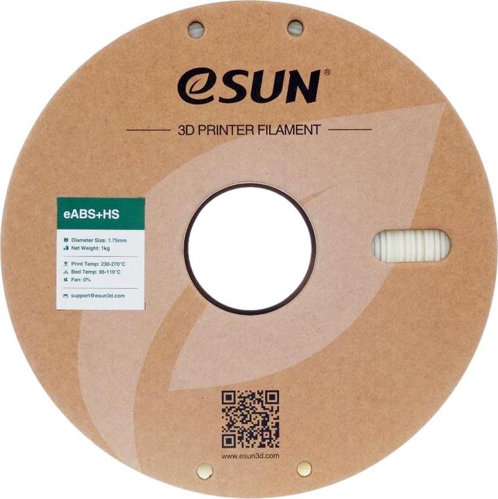 Image du produit eSUN EABS+HS 1,75mm NATURAL 1kg (ABS, 1.75 mm, 1000 g, Transparent)