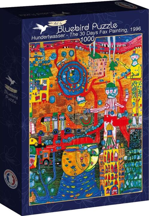 Produktbild Bluebird Puzzle 1000 pieces Hundertwasser - The 30 Days Fax Painting, 1996 (1000 Teile)