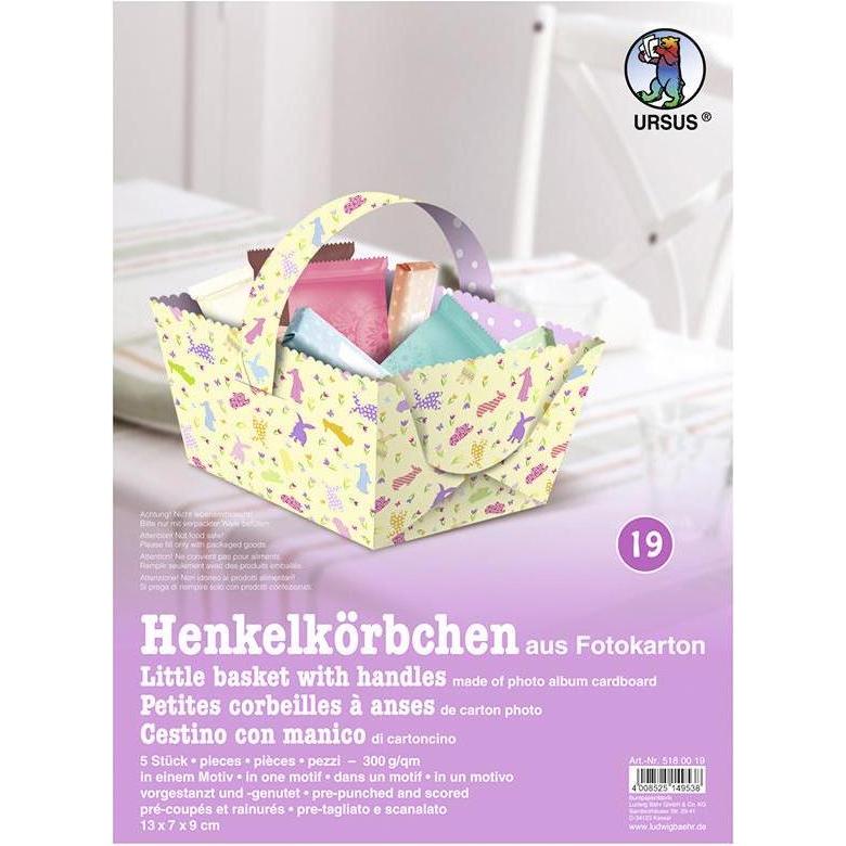 Thumbnail - Ursus, Osterdeko, Osterkörbchen (5 x, 0.5 x 25.5 x 33.5 cm)