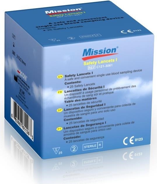 Produktbild Mission 3-in-1 Lanzetten (Lanzette)
