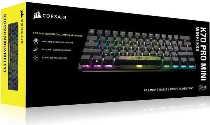 Image du produit Corsair Clavier Gaming K70 Pro Mini Wireless (Anglais-international, Filaire)