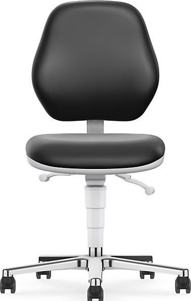 Produktbild Bimos Reinraum-Arbeitsstuhl, mit Rollen, Kunstlederbezug mit Permanentkontakt (47 - 61 cm)