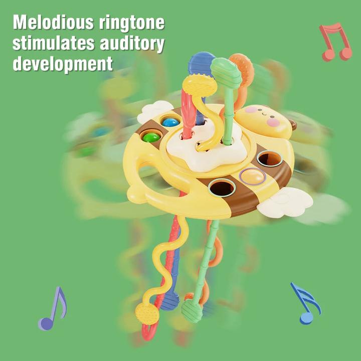 Produktbild Activity Board Baby Gummispielzeug Sensory Learning Pull String Soft Toy Educational Development Lernspielzeug für