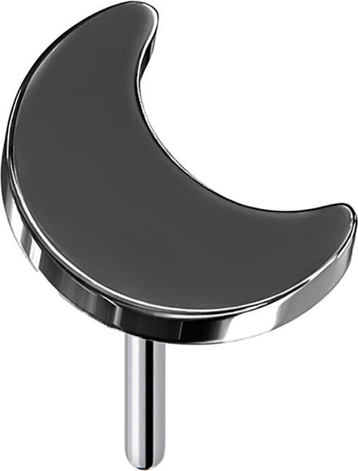 Produktbild Star Piercing Threadless Mond schwarz (ohne Messing, Titan)