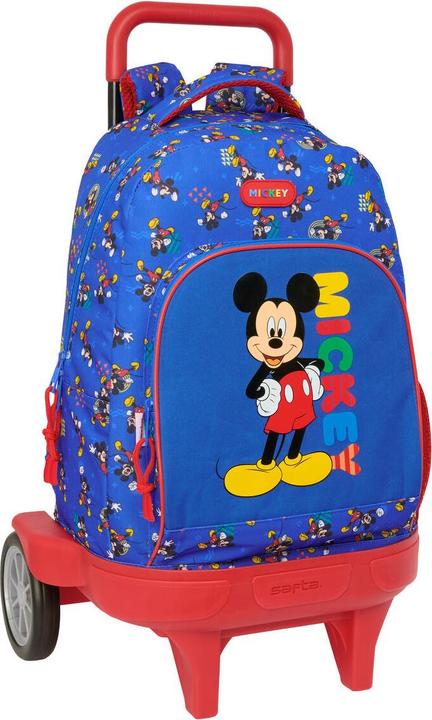 Actual product image Mickey Mouse Club House Schulrucksack mit Rädern Mickey Mouse Clubhouse Today Blau 33 x 45 x 22 cm (22 l)