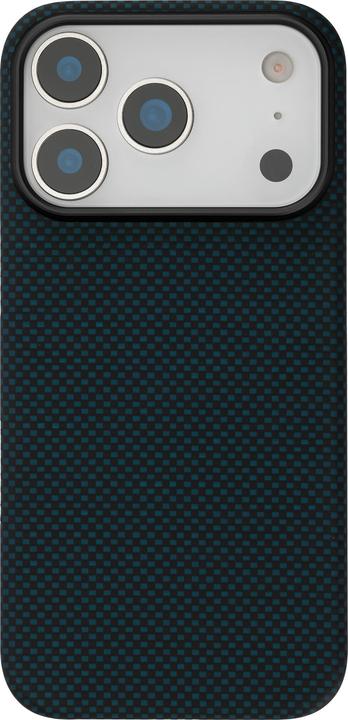 Actual product image FoneKit Vectran-Kevlar Aramid Fiber Case, iPhone 17 Pro Max, blue/black (Apple iPhone 17 Pro Max)