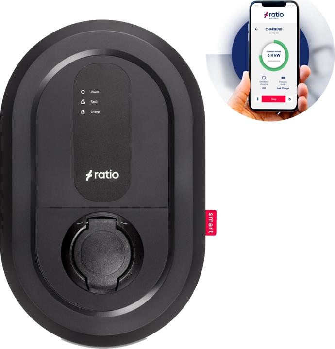 Produktbild Ratio Electric Ratio Smart 11-22kW, Typ 2 Buchse, WLAN/LAN/BT (Typ 2, 22 kW, 32 A)