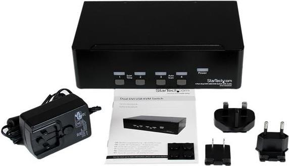 Actual product image StarTech .com 4 Port Dual DVI USB KVM Switch