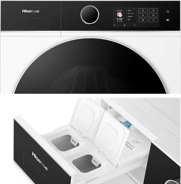 Produktbild Hisense WF5I1045BWQ Frontlader-Waschmaschine 10,5 kg (10.50 kg, Links)