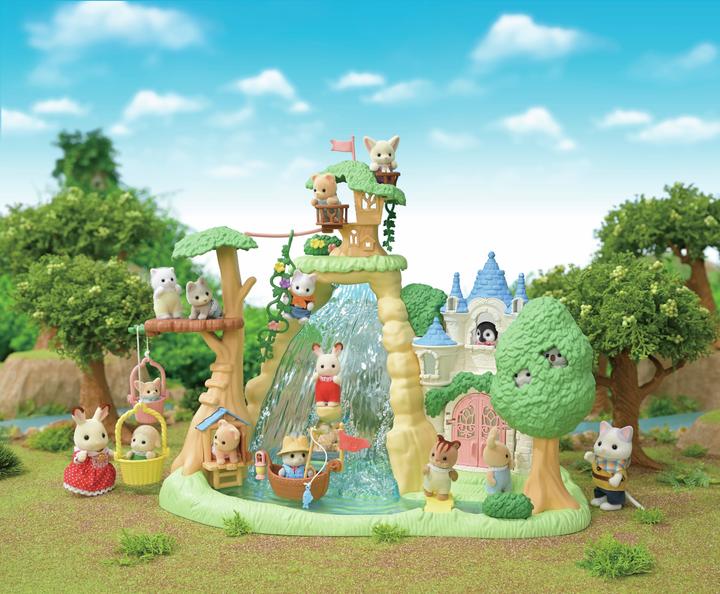 Actual product image Sylvanian Families Waterfall adventure playground