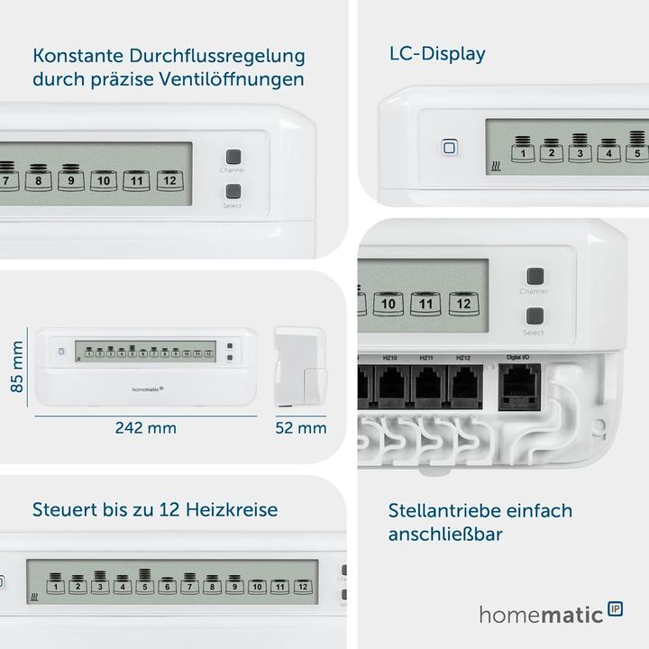 Produktbild Homematic IP Fussbodenheizungscontroller - 12-fach