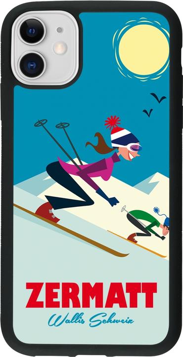 Produktbild PhoneLook Hülle Silikon schwarz Zermatt Ski Downhill (Apple iPhone 11)