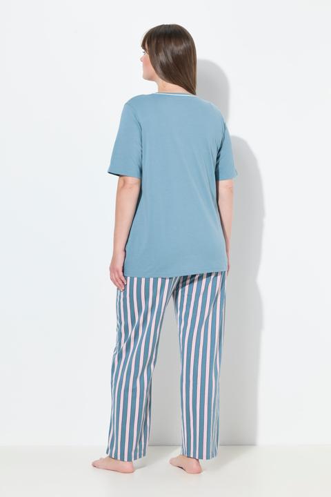 Actual product image Ulla Popken Balance Two Piece Pajama Set (56)
