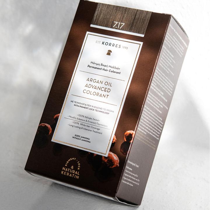 Image du produit Korres Huile d’ Argan Coloration Permanente (7.17 Blond moyen beige)