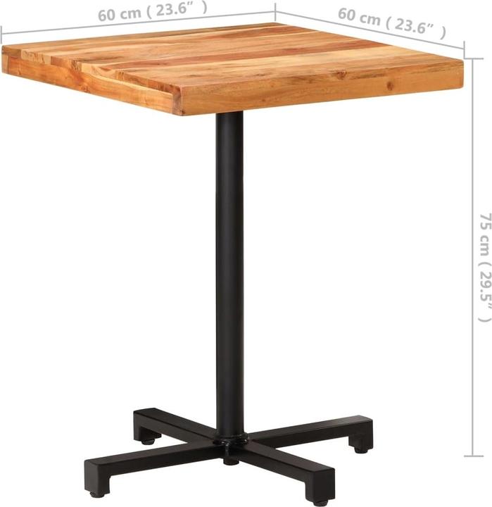 Produktbild vidaXL Bistrotisch (60 x 60 x 75 cm)