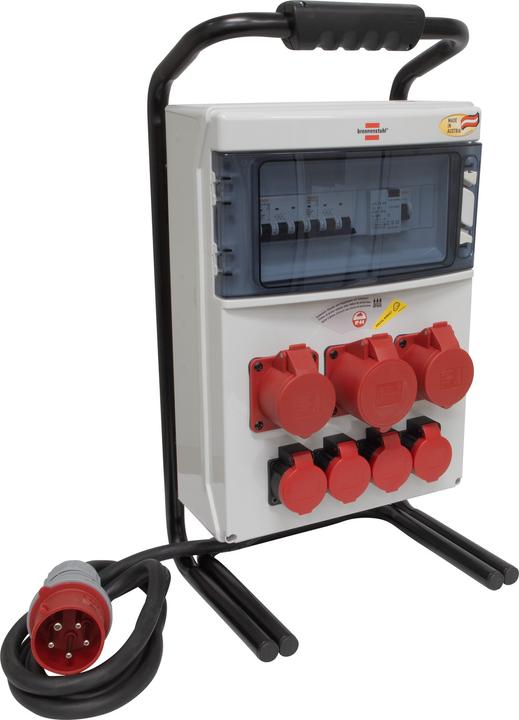 Image du produit Brennenstuhl Distributeur de courant BSV 4/32 FS CEE, 2m H07RN-F5G4.0 FI+LS, fiche 5p 400V/32A (IP44), 3x CEE (7 x, Type 13)