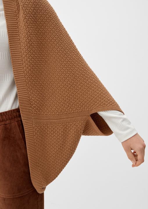 Produktbild s.Oliver Indoor-Poncho Poncho aus Baumwollmix (One Size)