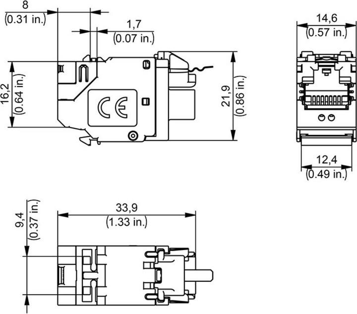Produktbild Telegärtner Steckverbinder CAT 8.1