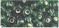 Actual product image Rayher Seed beads, 4 mm ø, with silver intake, green, 17