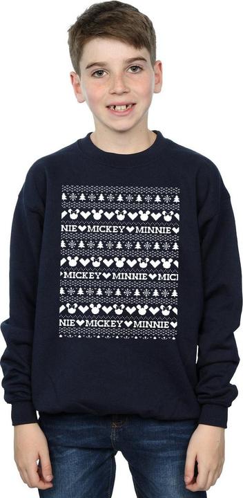 Produktbild Disney Mickey And Minnie Christmas Fair Isle Sweatshirt Jungen (128)
