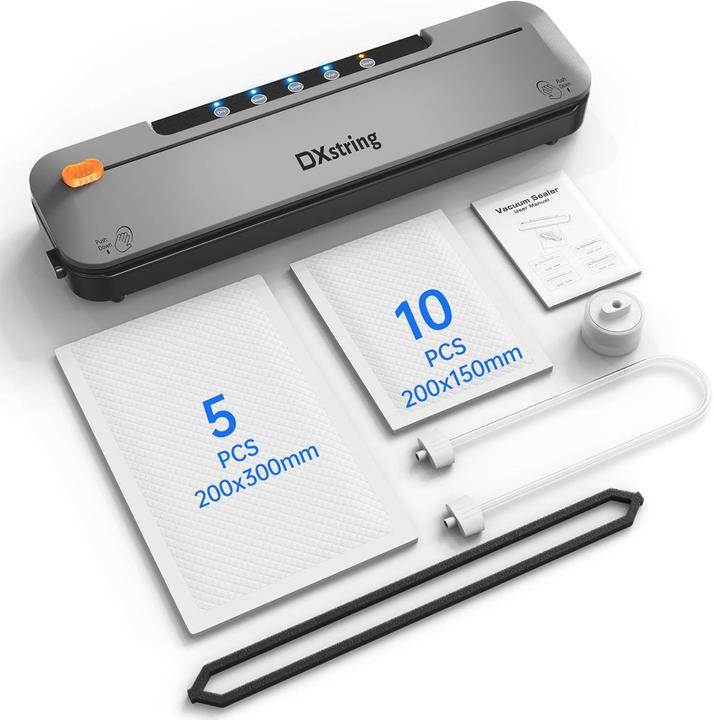 DXstring Vakuumiergerät mit 15 Vakuumbeutel