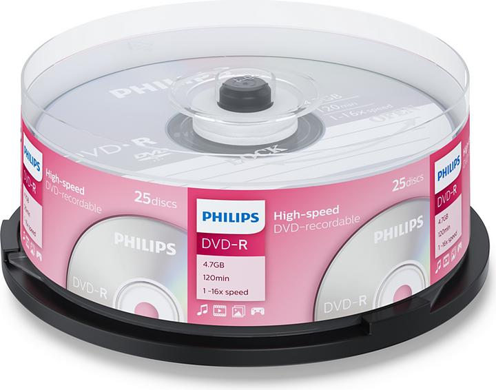 Image du produit Philips 1x100 DVD+R 4,7GB 16x SP (100 x)