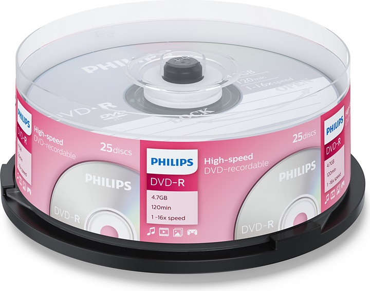 Image du produit Philips 1x100 DVD+R 4,7GB 16x SP (100 x)