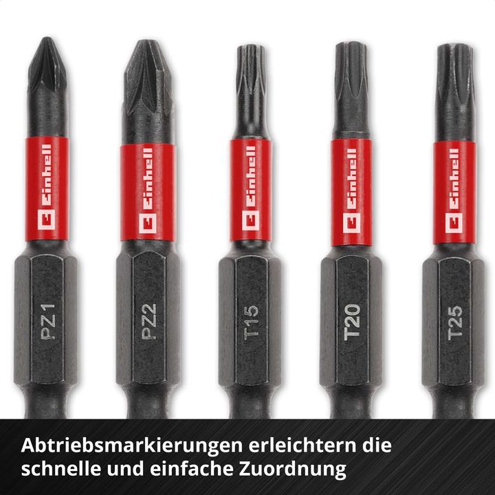 Actual product image Einhell Impact-Bit-Set, 118653, 10-teilig (50 mm)