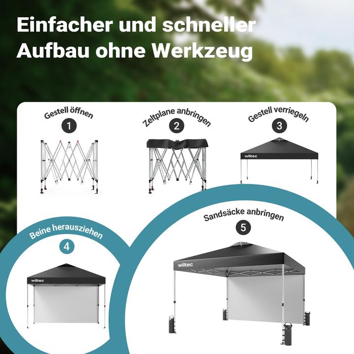 Actual product image Wiltec Pop up (300 cm, 300 cm)
