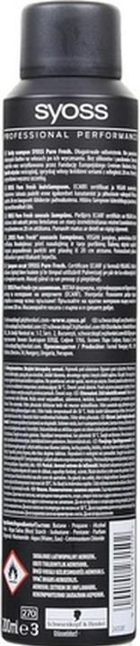 Actual product image Syoss Pure Fresh Dry Shampoo (200 ml, Dry shampoo)