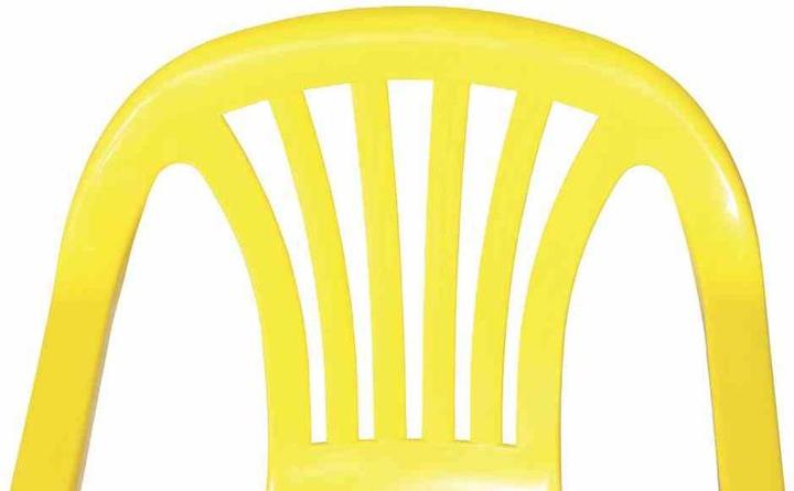 Produktbild ProGarden Stapelsessel Sedia Baby 38x38x52 cm aus Kunststoff in gelb (Kinderstuhl)