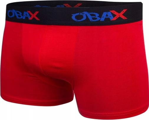 Produktbild Obax Herren-Boxer-Unterwäsche 3p Schwarz/Rot/Grau M (M)