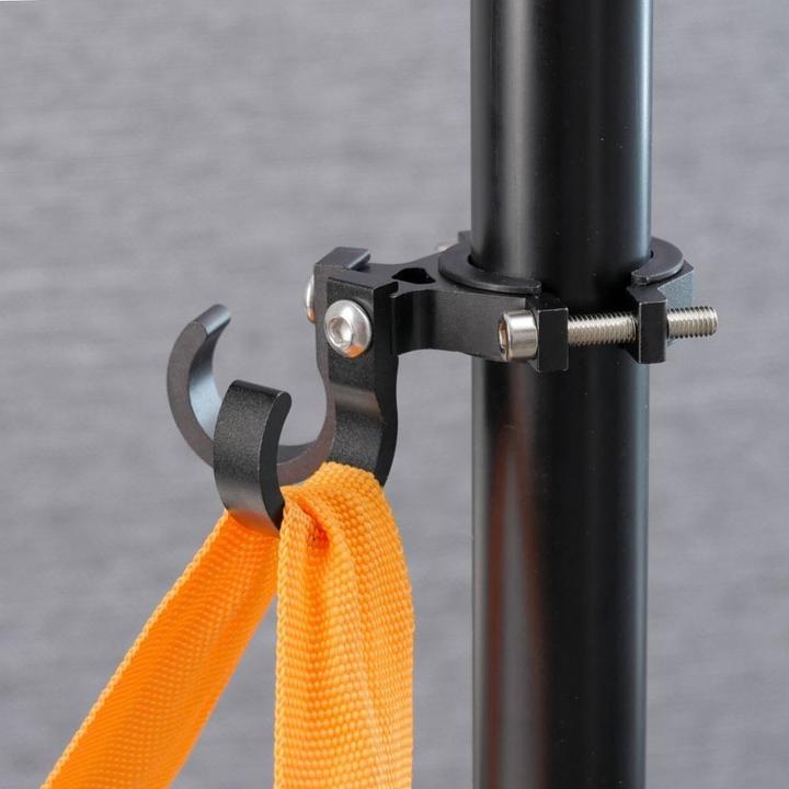 OEM Bicycle accessory Hook for shopping with two loops for bike / scooter aluminum FS366-005 black