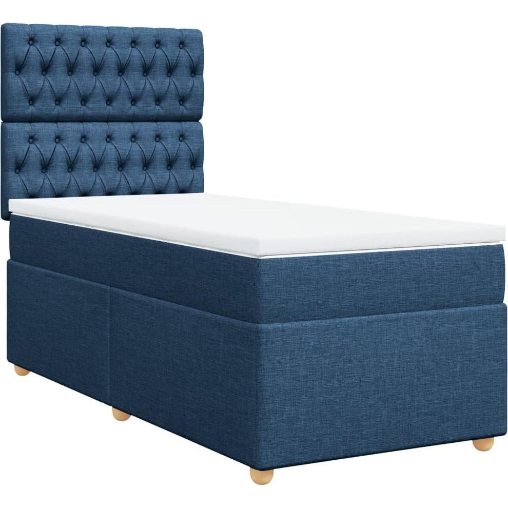 Thumbnail - VidaXL, Bett, Bo x springbett mit Matratze 90 x 200 cm Stoff (90 x 200 cm)