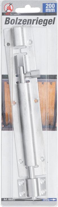 Produktbild BGS Bolzenriegel Edelstahl 200 mm (Indoor)