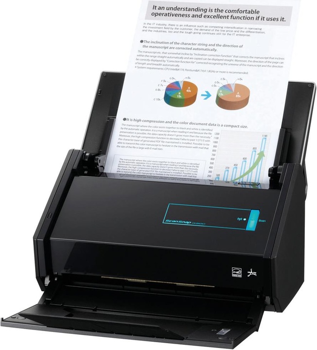 Immagine prodotto Fujitsu ScanSnap iX500 con software Nuance Power PDF