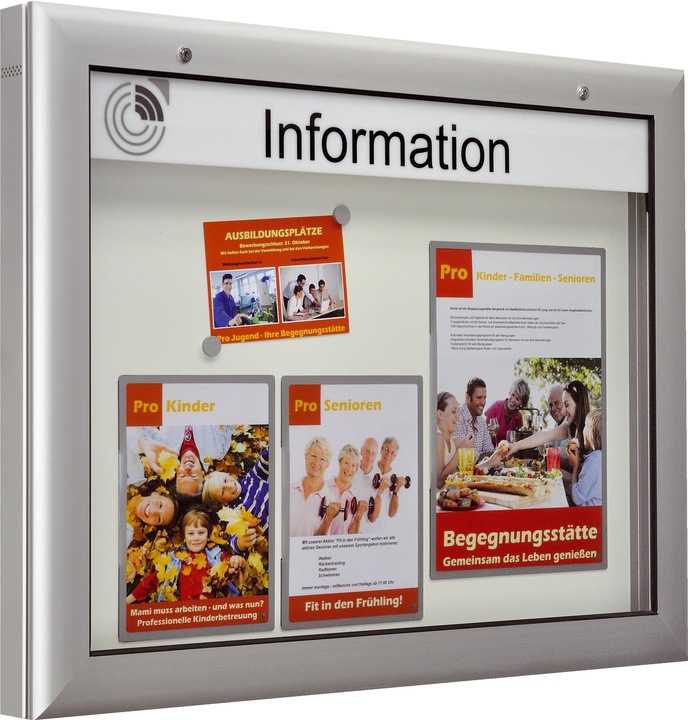 Produktbild kaiserkraft Schaukasten für Innen- und Aussenbereich (Magnettafel, 102.5 x 80 cm)